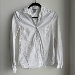 H&M White Button Shirt 8/10